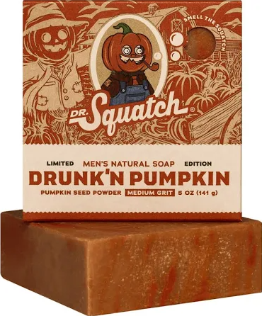 Dr. Squatch - Drunk'n Pumpkin Bar Soap 5 oz - WH-BAR-PMK-01