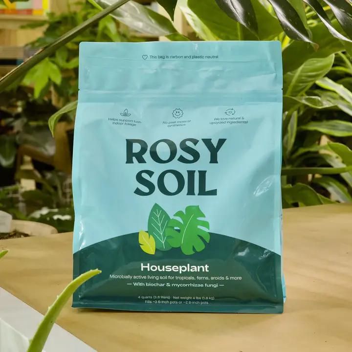 Rosy Soil - 8qt Organic Potting Soil Mix, Indoor, Houseplant & Herbs - HP8