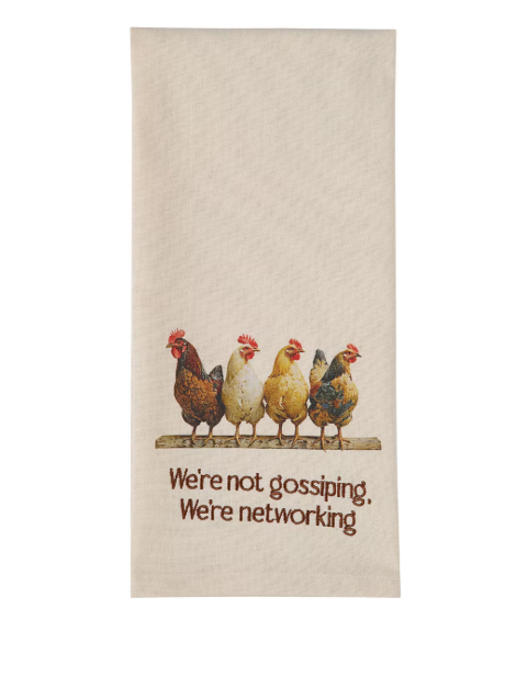 Park Designs - Four Chickens In A Row Decorative Dishtowel - 4889-106