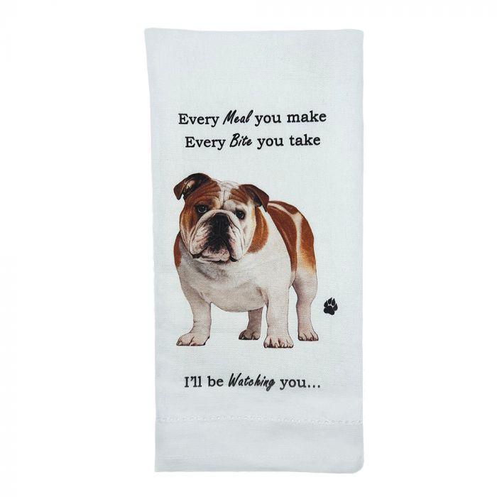 E&S Pets - Bulldog Kitchen Towel 711-8