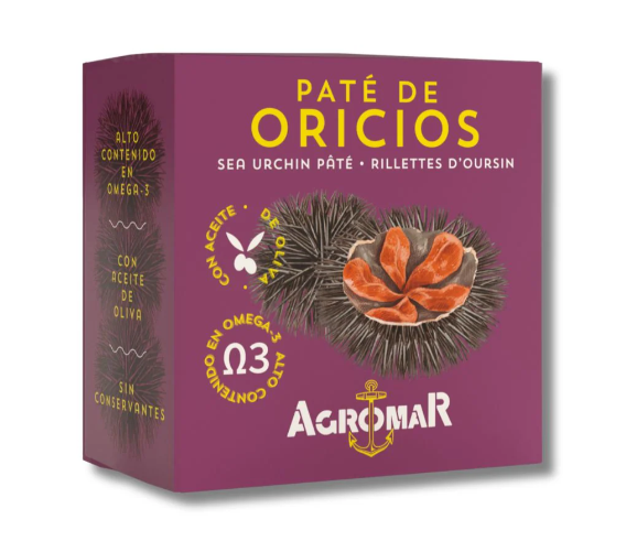 Agromar - Sea Urchin Pate ( Paté de Oricios 'Agromar', lata ) 3.5 oz - AGRO-2629-1