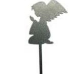 10" x 4.5" Silver Angel Pick - 939-01511