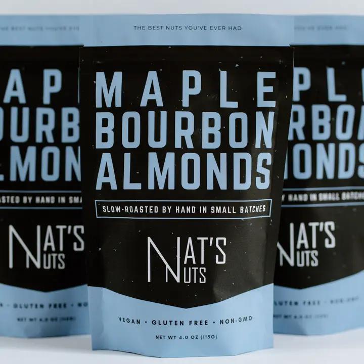 Nat's Nuts - Maple Bourbon Almonds 4 oz