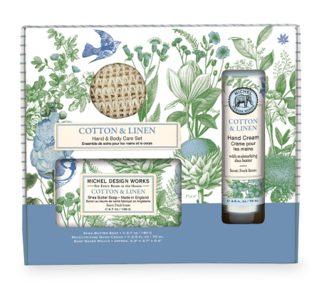 Stonewall Kitchen - Michel Design Works - Cotton & Linen Hand & Body Care Set - 885417