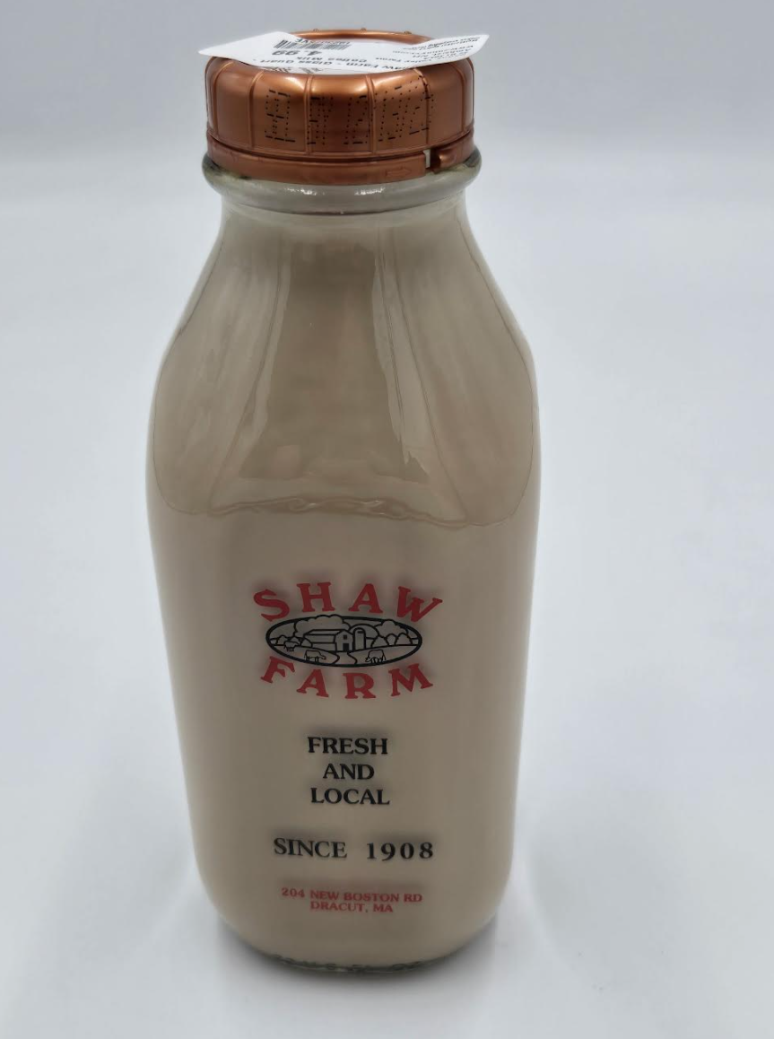 Shaw Farm - Glass Quart - Coffee Milk
