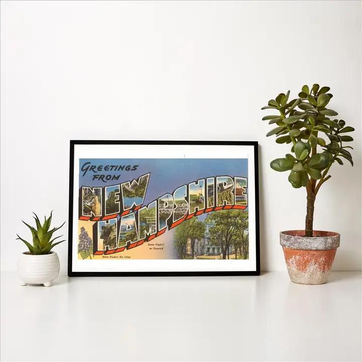 Found Image Press - Art Print NH-63 Greetings from New Hampshire - NH-00063-PB0101