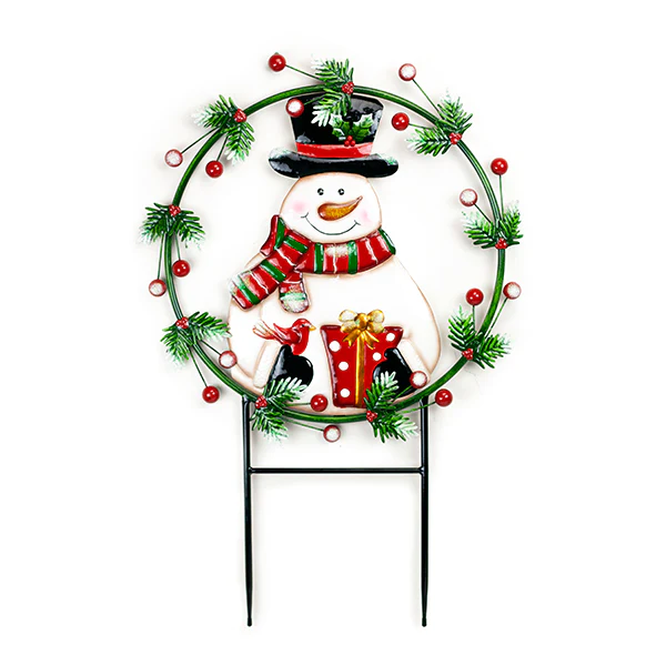 Land & Sea - Snowman Wreath 32" HP281