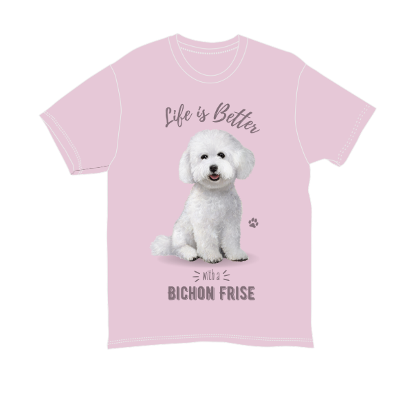 E & S Pets Comfort Threads Bichon Frise, T-shirts XXL 620-4-XXL