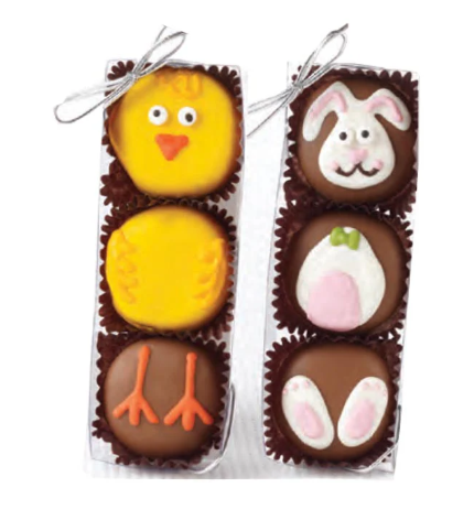 Sweet Shop USA - 3 Piece Chocolate Covered Oreos Chick or Bunny 3 oz - F105030350868