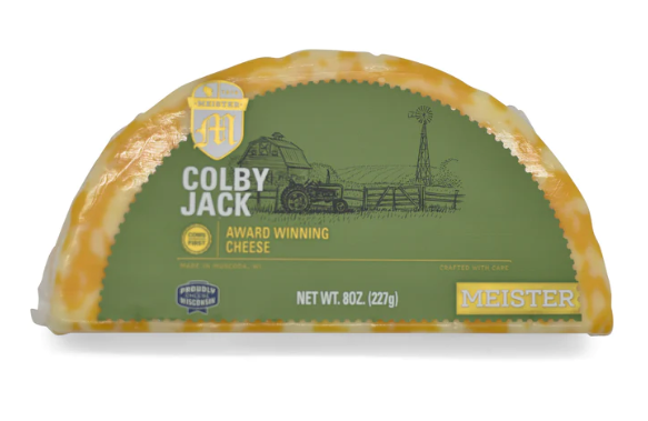 Meister Cheese - 1/2 Moon Colby  Jack 8oz DISCOSVF