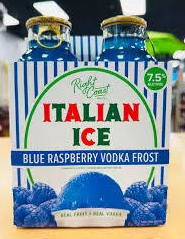 Right Coast Blue Raspberry Italian Ice - 4 pack 12.7 oz Bottles - 608879 DISSVF