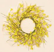 16" FORSYTHIA WREATH ( 6.5" I.D.)(PC) 1200