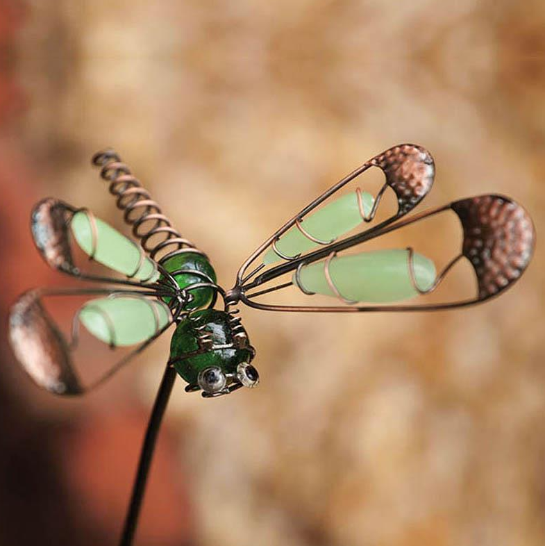 Glow in the Dark Garden Stake - Pollinator Garden Garden Stake - Assorted Styles - P355