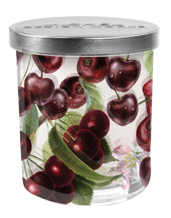 Stonewall kitchen - Michel Design Works -  Dark Cherry Decorative Glass Candle 7.4 oz - 831455