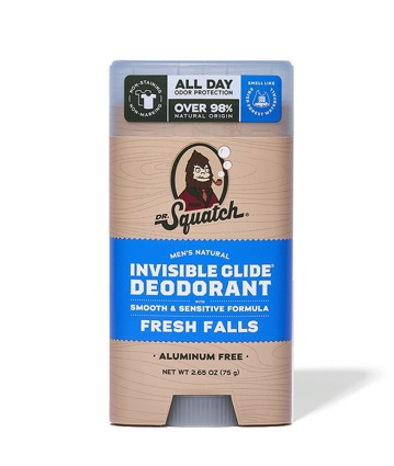 Dr. Squatch - Invisible Glide Fresh Falls Deodorant 2.65 oz - WH-IGD-FFL-01
