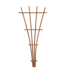 Panacea 48" Wood Fan Trellis Brown 80161249