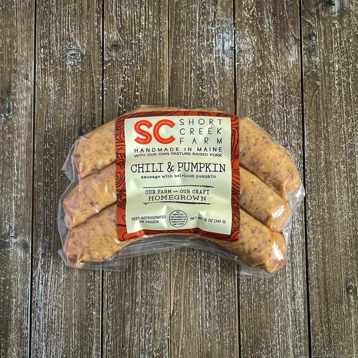 Short Creek Farm  - Chili & Pumpkin Sausage (Homegrown) 12 oz - 2060-1560-1200