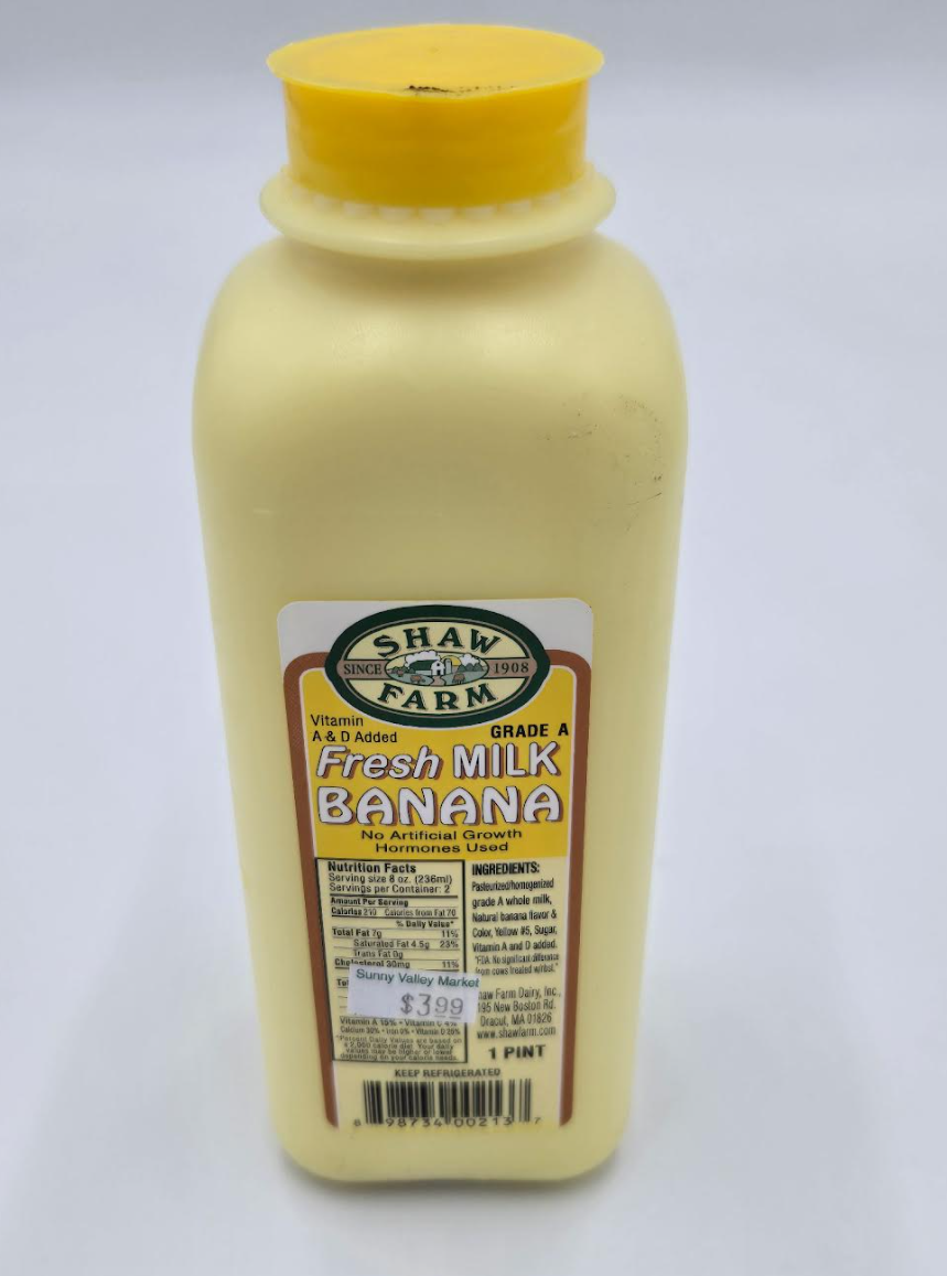 Shaw Farm - Plastic Pint - Banana Milk
