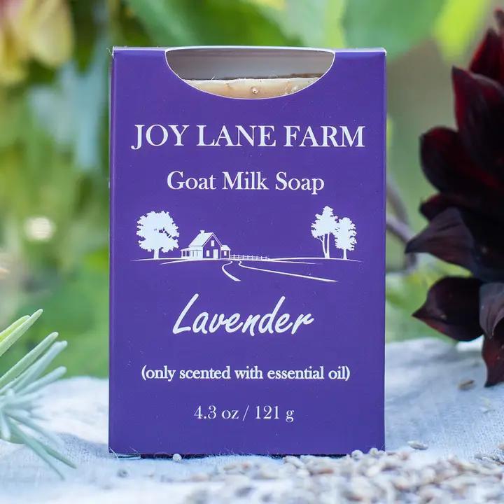 Joy Lane Farm - Goat Milk Bar Soap - Lavender 4.3 oz