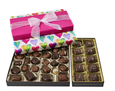 Abdallah Candies - Valentine 2 Tier Vila Tower 1.43 lb - 4180V