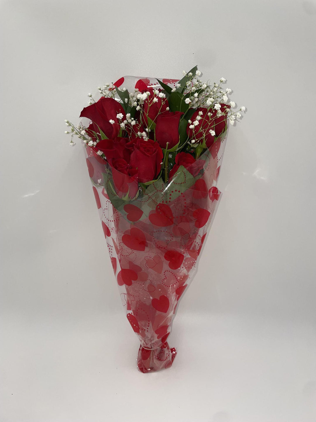 Dozen Red Roses Floral Bouquet Long Stem (24", 60 cm)