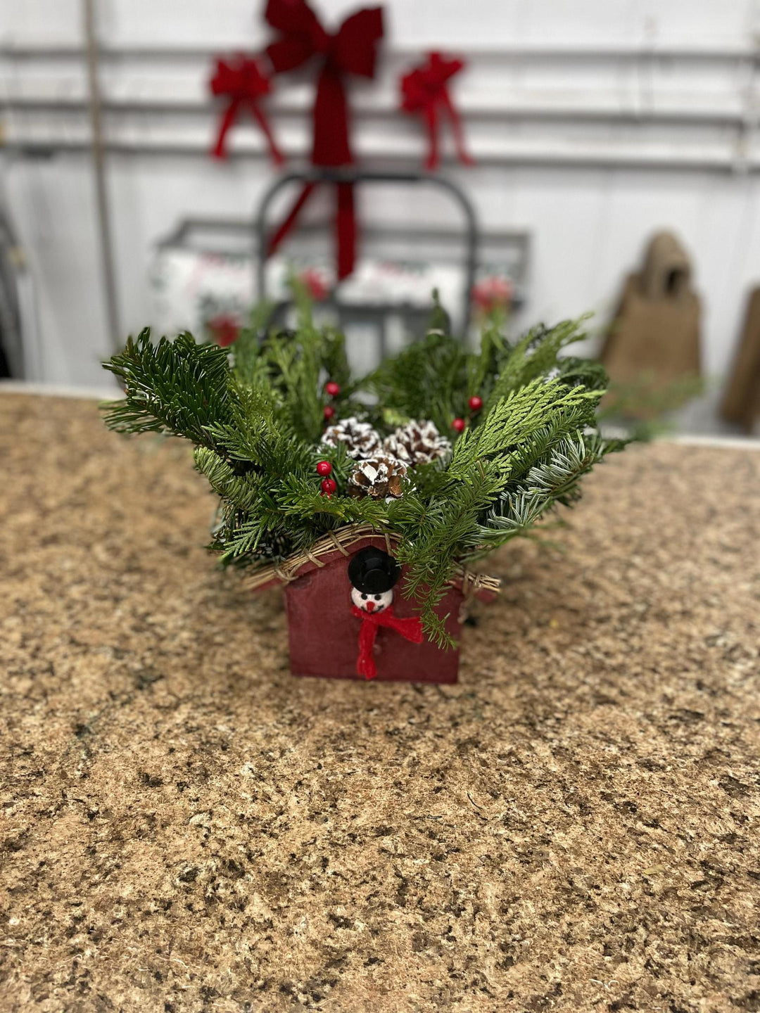 Birdhouse Centerpiece