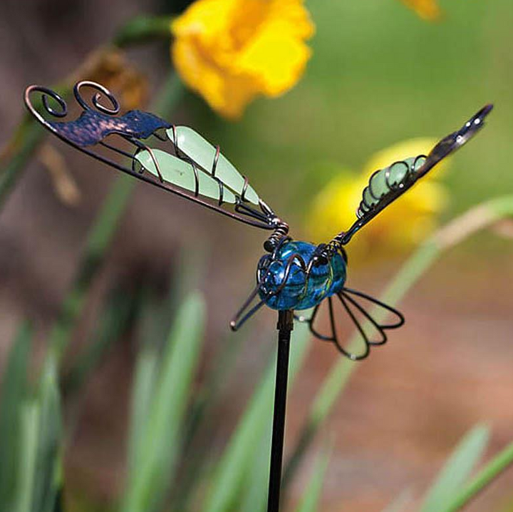 Glow in the Dark Garden Stake - Pollinator Garden Garden Stake - Assorted Styles - P355