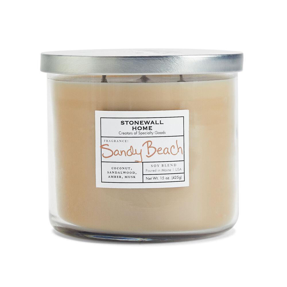 Stonewall Kitchen Candle Sandy Beach - 15 oz Bowl 651511 DISVEN