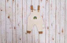Saol - Irish Knit Overalls - Shamrock White Brown 18-24 Months - NK202SH-506-18-24mts
