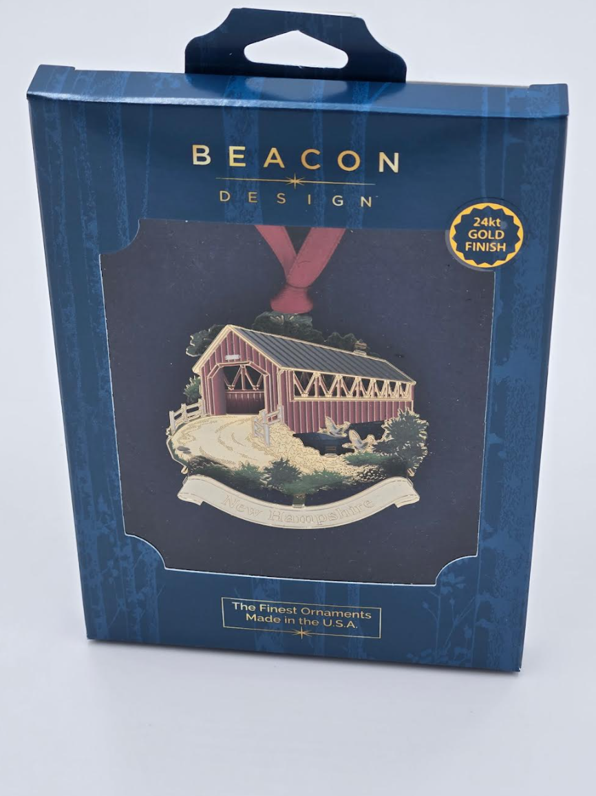 Beacon Design - Covered Bridge NH Ornament - 66023
