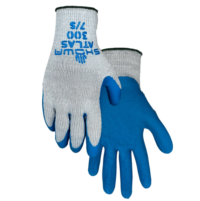 Golden Stag Gloves - Atlas Fit Latex Blue Lined Palm - Large Style 80