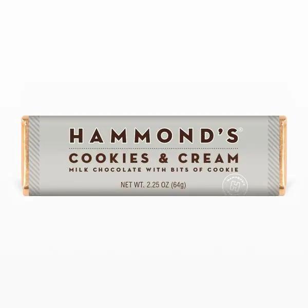 Hammond's Candies - Cookies and Creme Milk Chocolate Bar 2.25 oz - OC41612