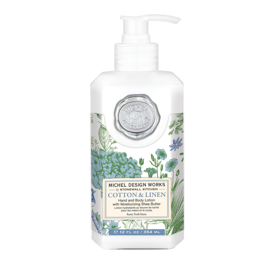 Stonewall Kitchen - Michel Design Works - Cotton & Linen Hand & Body Lotion 12 oz - 856417