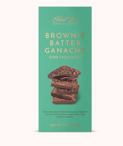 Ethel M Chocolates - Brownie Batter Ganache Dark Chocolate Tablet Bar 3 oz - 150824