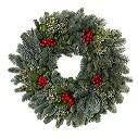 12" Merry Berry Wreath (22" OD)  - 1248
