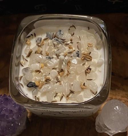 Blissful Collections by Victoria - Aquarius Candle 10 oz Cube w/ Lid - 1206