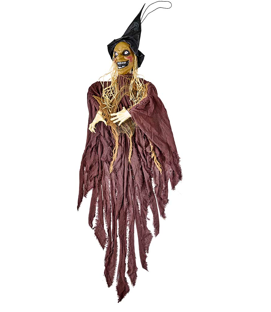 84" Animated Halloween Hanging Witch - 4424