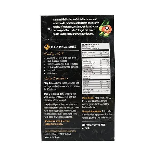 Happy Valley Soup Company - Tuscan Minestrone Soup 6 oz - 30148