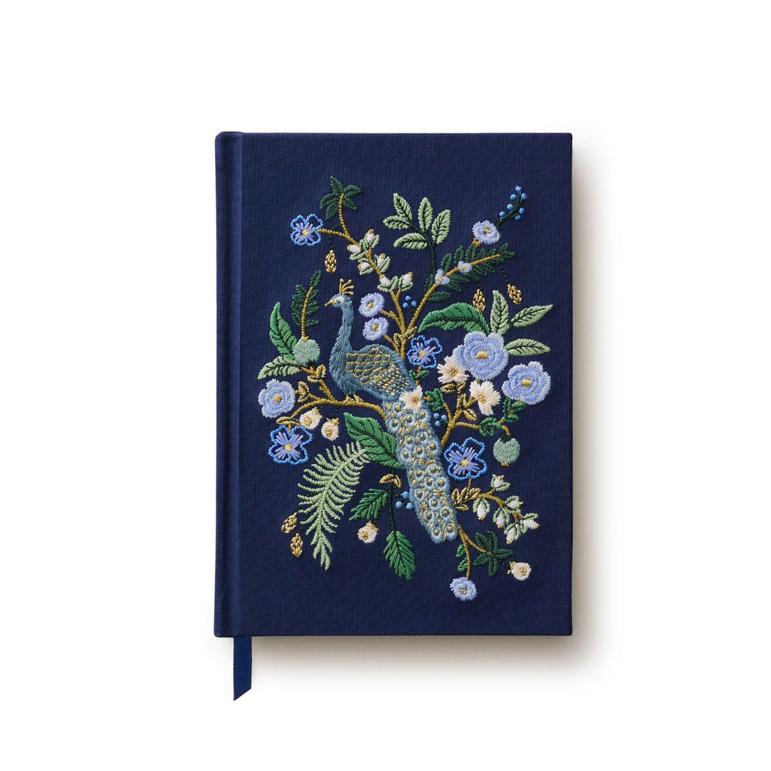Rifle Paper Co. - Peacock Embroidered Journal - JNE003