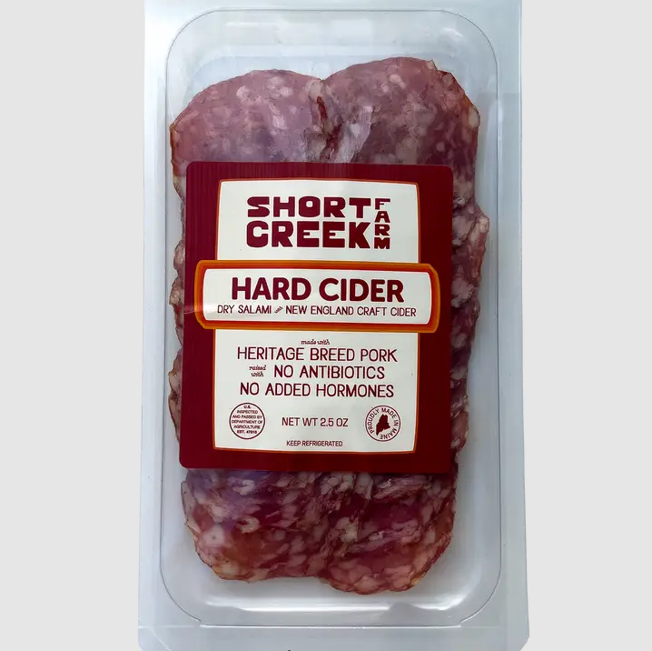 Short Creek Farm  - Sliced Hard Cider Salami 2.5 oz - SLCID-SLC