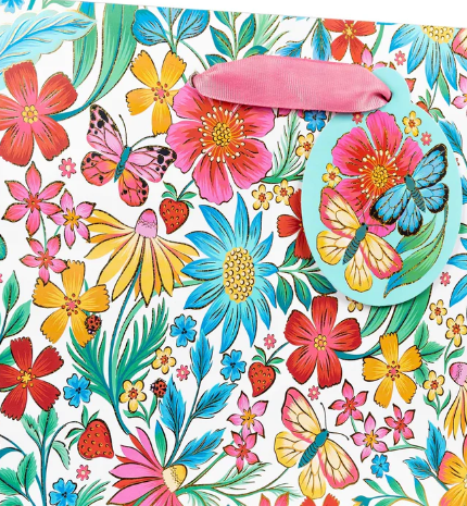 Jillson & Roberts - Small Gift Bag - Happy Wildflowers - GBS452