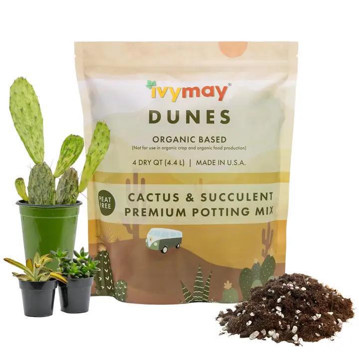 Ivy May Co - Premium Cactus & Succulent Potting Mix 4 Qt