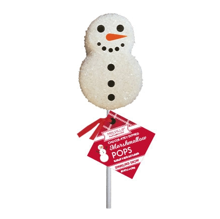 Melville Candy Co. - Sugar Crystal Snowman Marshmallow Pops - 55475