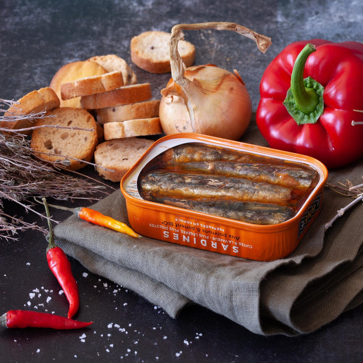 Ferrigno - Sardines w/ Organic Peppers and Chili 4.8 oz Can - LBMPPB