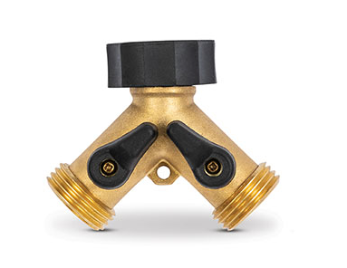 Gilmour Dual Y Shut Off Valve Brass 80150025