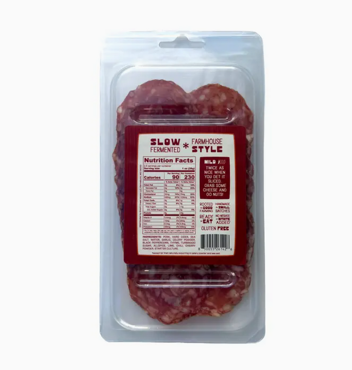 Short Creek Farm  - Sliced Hard Cider Salami 2.5 oz - SLCID-SLC