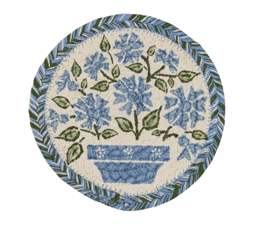 Park Designs - Emmaline Print Braided Trivet - 4874-155