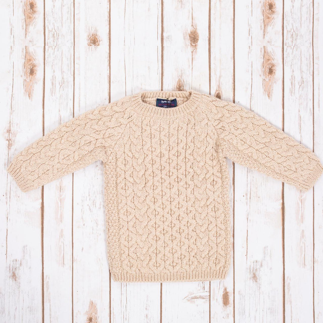SAOL - Kids Aran Cardigan - Parsnip - MK100-109-1-2YRS