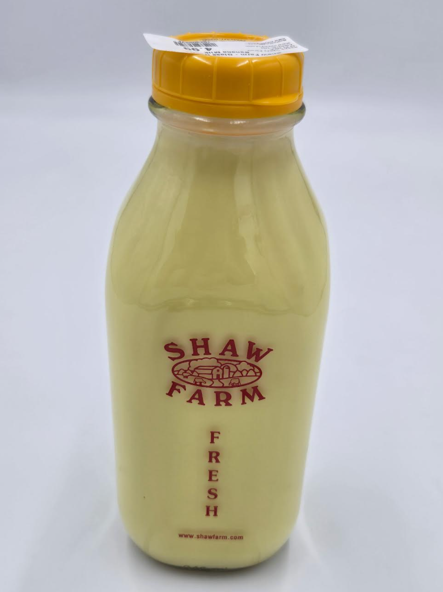 Shaw Farm - Glass Quart - Banana Milk