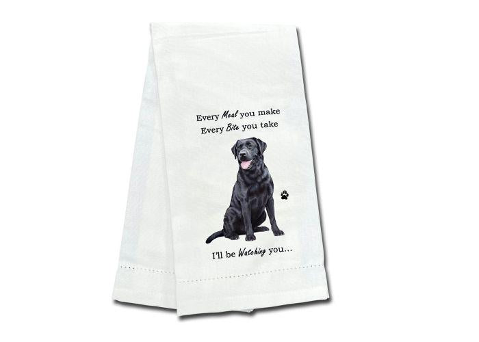 E&S Pets - Labrador Black Kitchen Towel 711-21